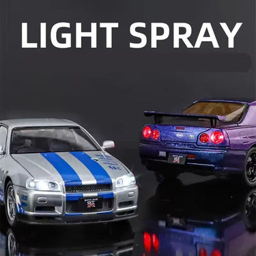 1:24 NISSAN SKYLINE ARES GTR R34 ALLOY DIECAST MODEL
